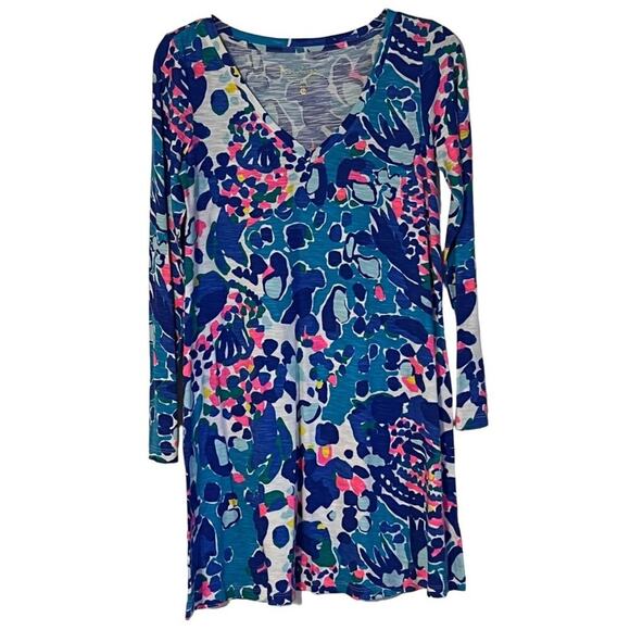 Lilly Pulitzer Paradis Dress Multi Hit the Spot Women's Size Extra Small Excelle - Picture 2 of 6